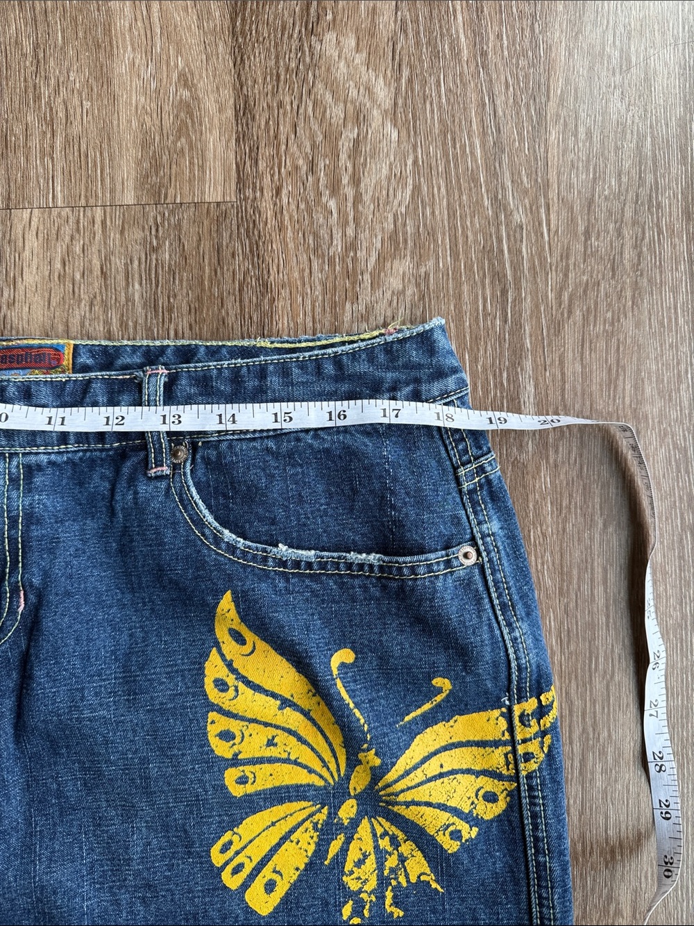 Blue Asphalt Y2K Butterfly Mini Skirt - Picture 3 of 7